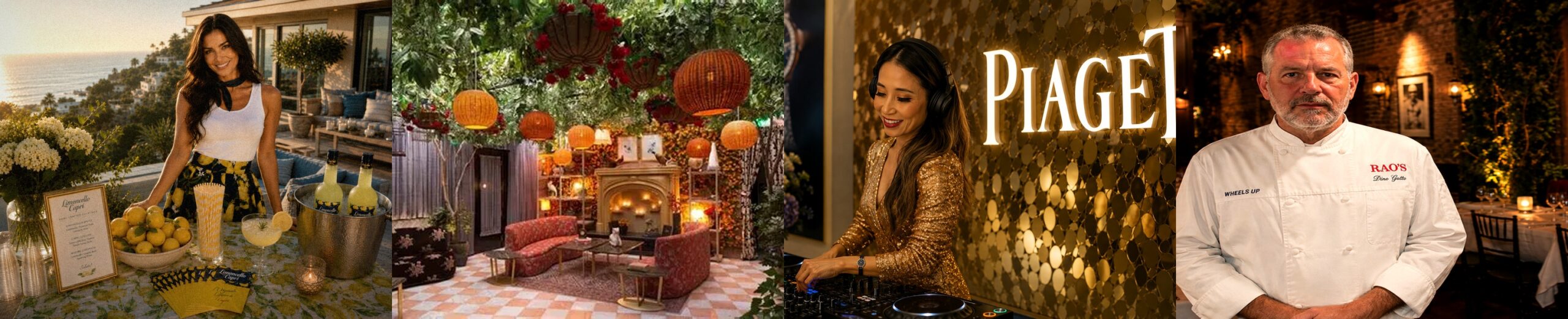 Brand experience — Limoncello Capri, private event patio, Piaget, RAO'S